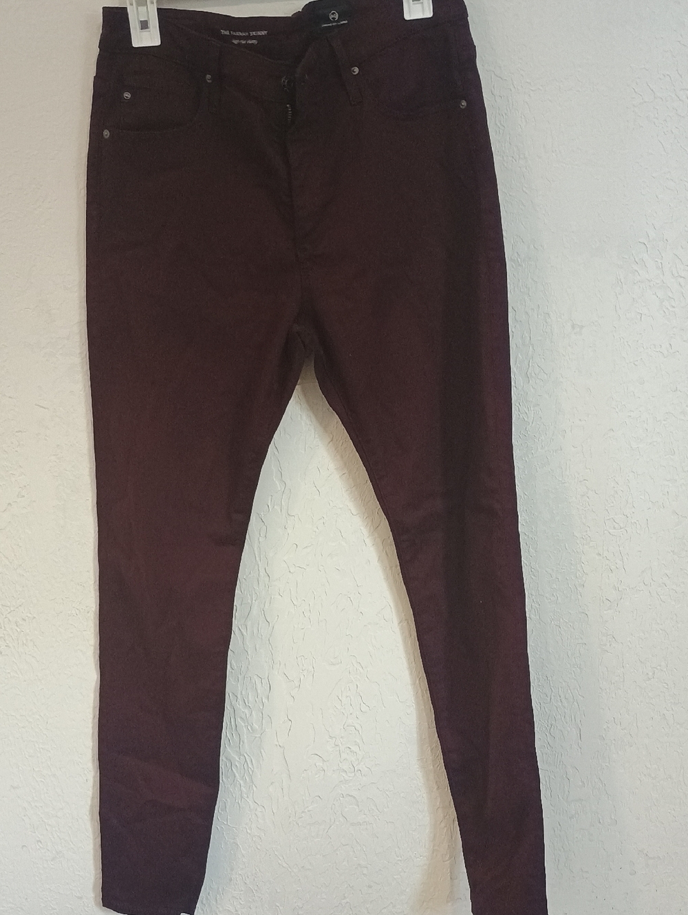 Ag Adriano Goldschmied Burgundy Jeans